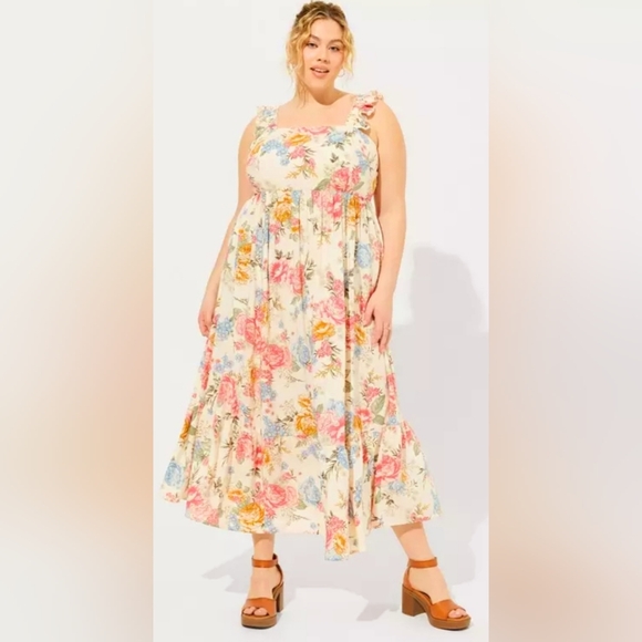 Torrid Multicolor Floral Maxi Dress - Picture 2 of 14